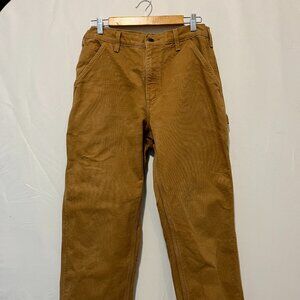 Carhartt Flannel Lined Duck Dungarees 32W x 30L